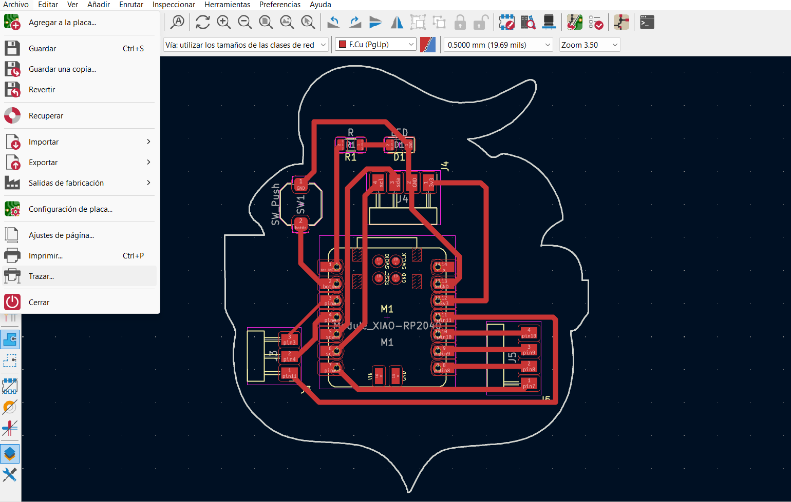 KiCad Export Window